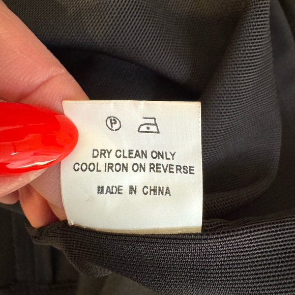 PRICE FIRM Self-Portrait Classic Black & Blue Fabric Dress Size 4 - Picture 4 of 8